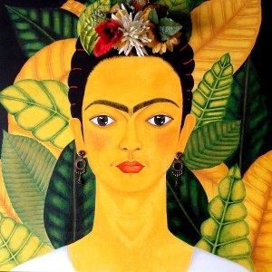 FRIDA olio su tela 80x80