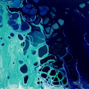 BLUE OCEAN tecnica mista su tela 40x50