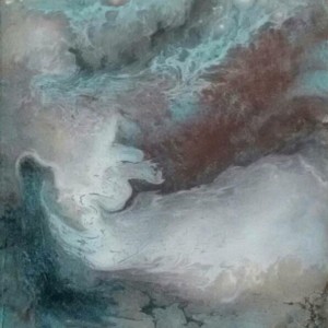IN THE CLOUDS smalto su tela 40x30