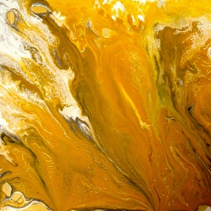 YELLOW SURF  tecnica mista su tela 40x50
